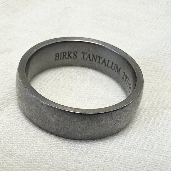 Birks Men's Tantalum Wedding Ring - Comfort Fit - Size 8.5 - Picture 9 of 11